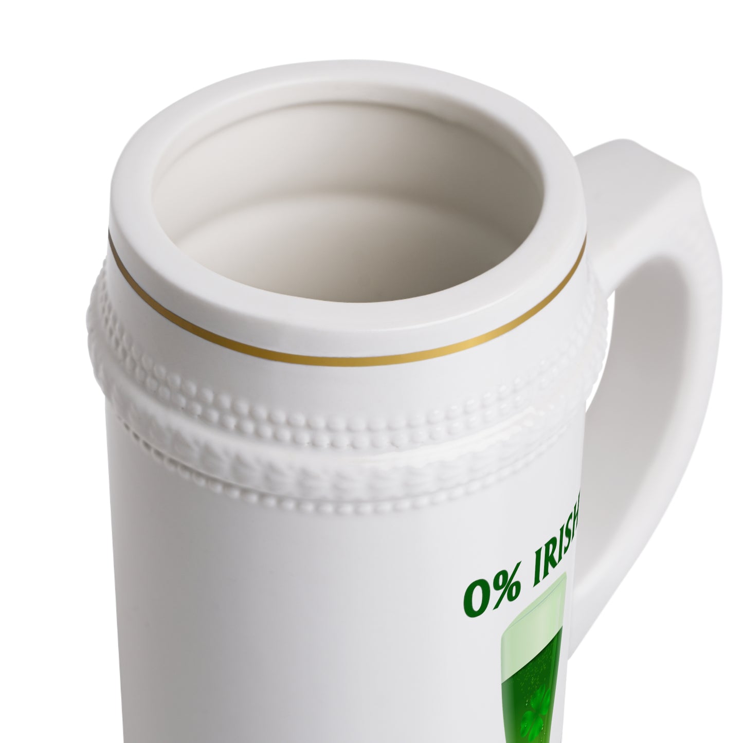 0% Irish 100% Drunk St. Patrick's Day Beer Stein Mug