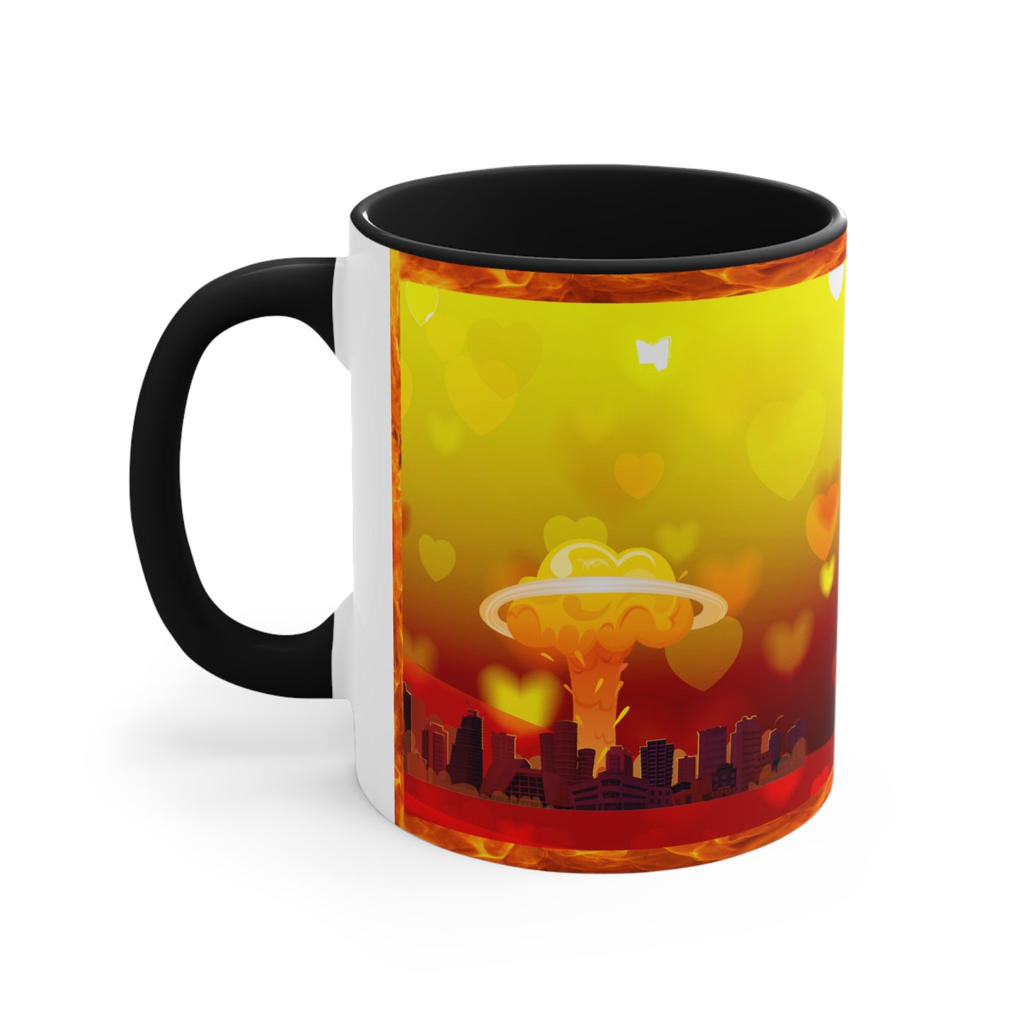 Apocalyptic Cupid - Valentine's Day Accent Coffee Mug - Right 11oz