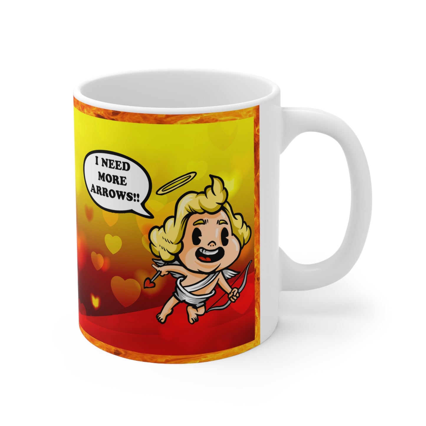 Apocalyptic Cupid - Valentine's Day Mug Right 11oz