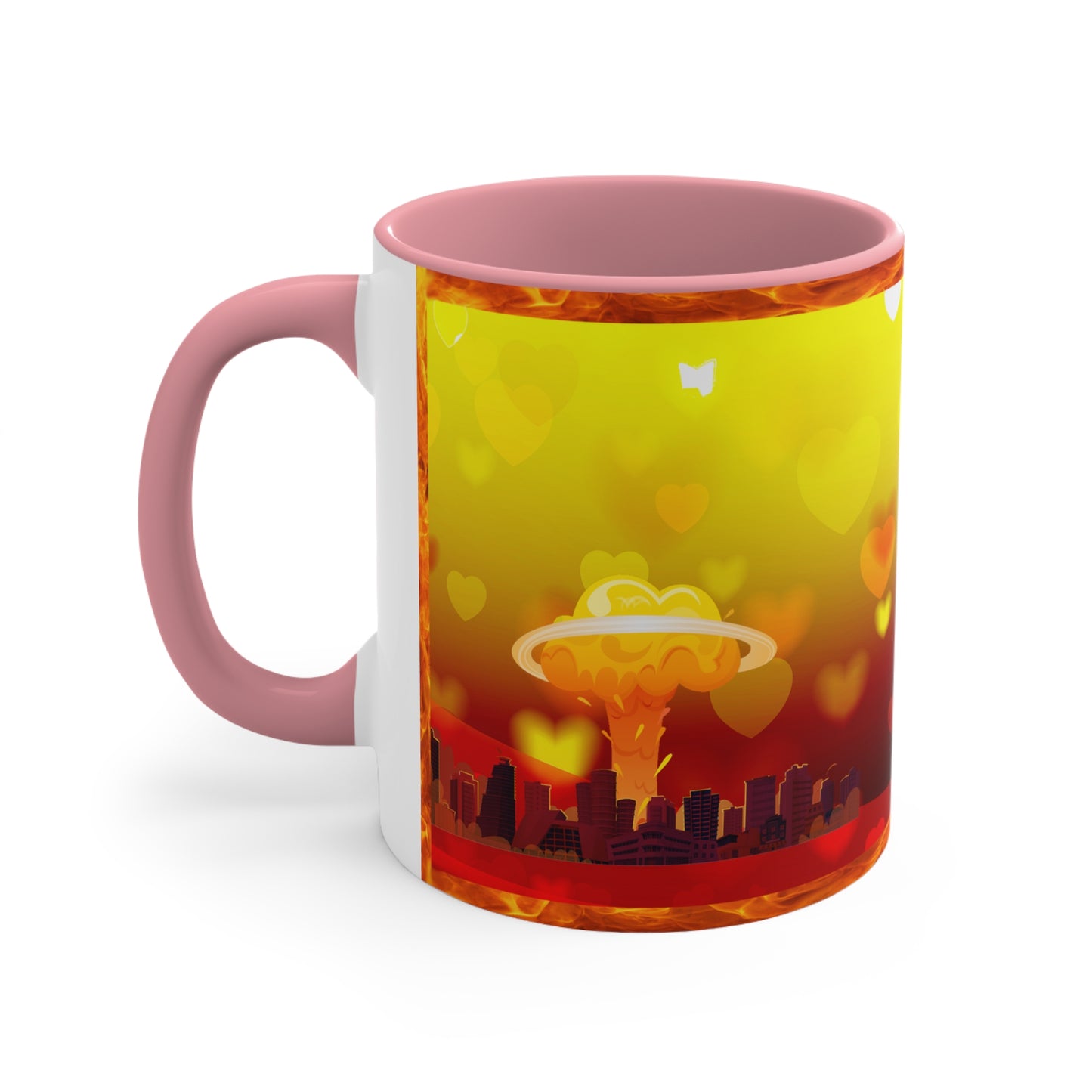 Apocalyptic Cupid - Valentine's Day Accent Coffee Mug - Right 11oz